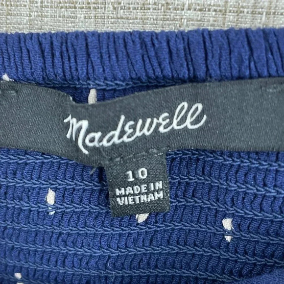 Madewell Midi Dress Womens 10 Blue 1609 - Picture 2 of 7